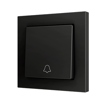 ZS55 - Bouton poussoir Soft simple pour 1 entrée binaire 55 x 55 mm