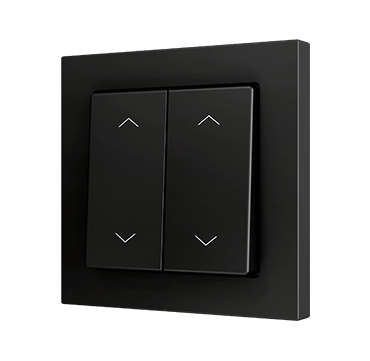 ZS55 - Bouton poussoir Soft double pour 4 entrées binaires 55 x 55 mm