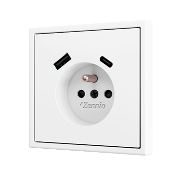 ZS70 – Prise française avec USB C + A